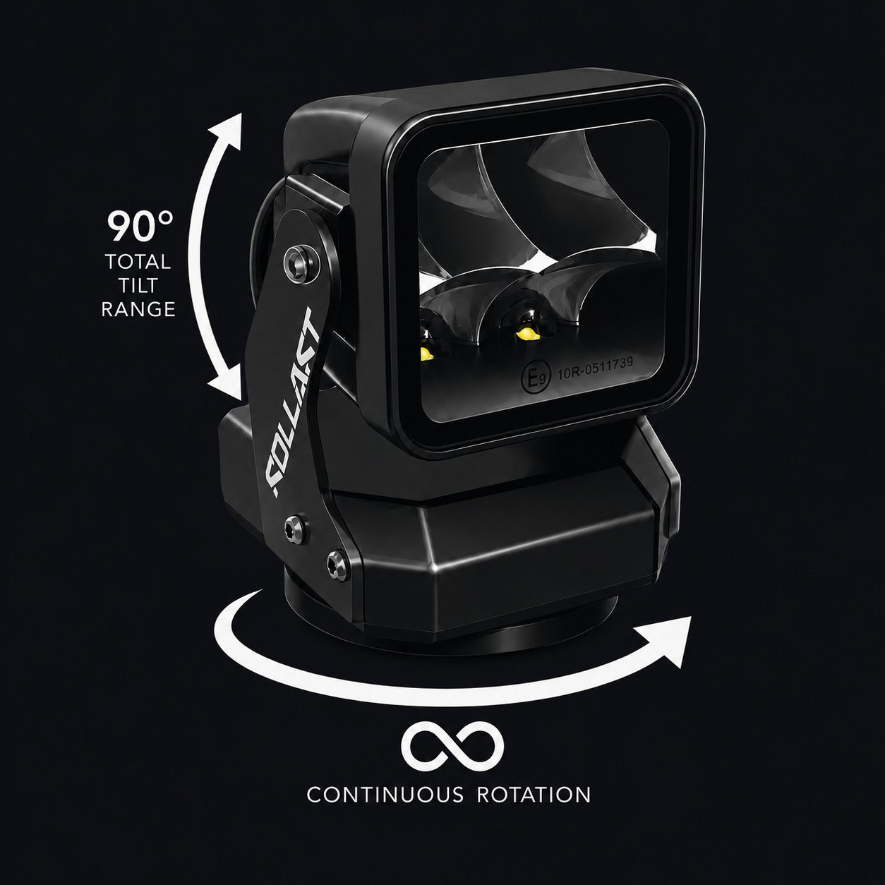 40W movement — tilt and rotation